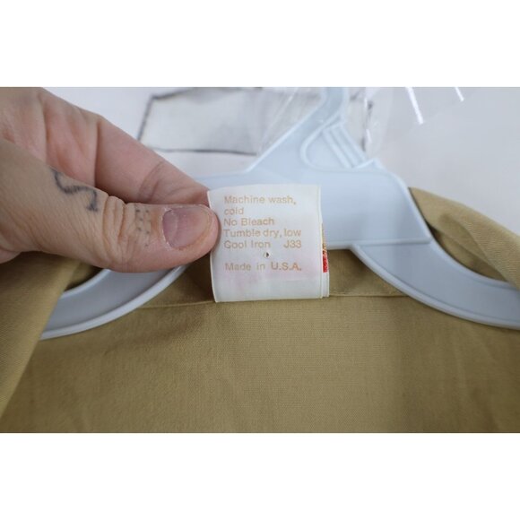 Vtg 70s Streetwear Mens XL Distressed Striped Collared Beach Button Shirt USA - Picture 9 of 13